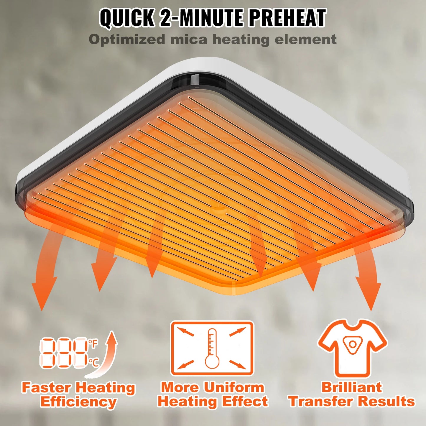 SucceBuy Portable Heat Press For Sublimation T Shirt