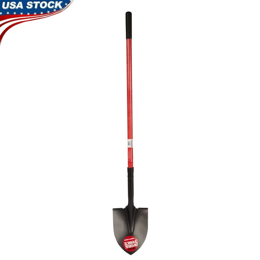 XMSJ Durable Round Point Shovel Heavy Duty Garden Tool