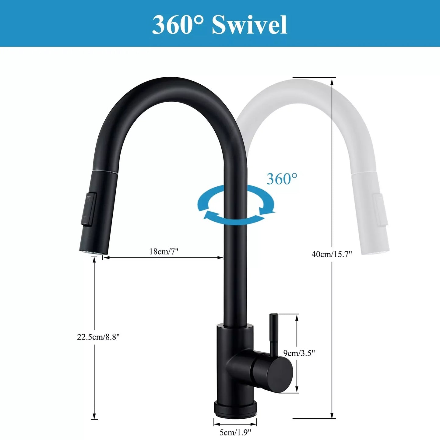 MYQualife Sensor Pull Out Faucet Touch Control Mixer