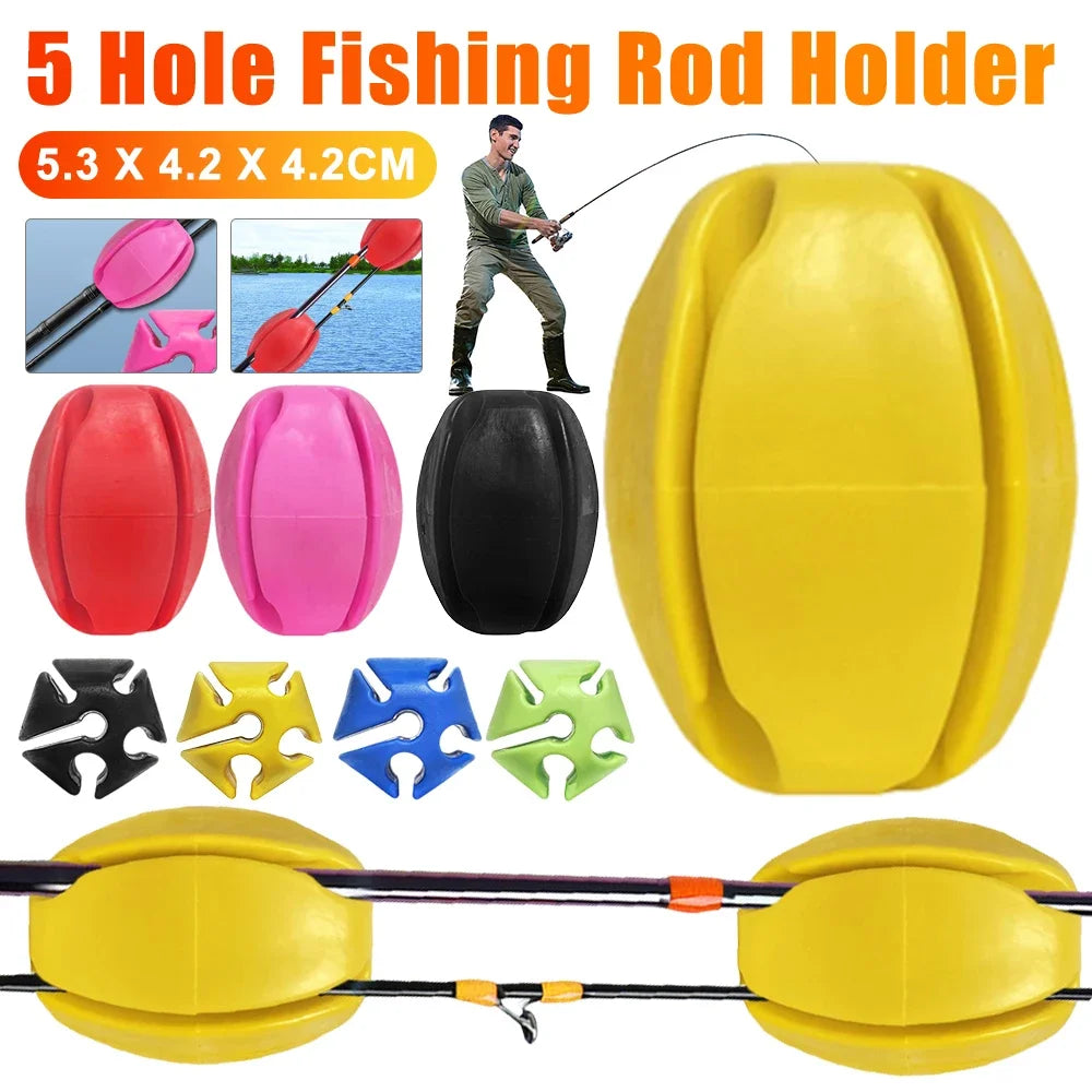 VAKIND Silicone Fishing Rod Holder Straps Ties Organizer