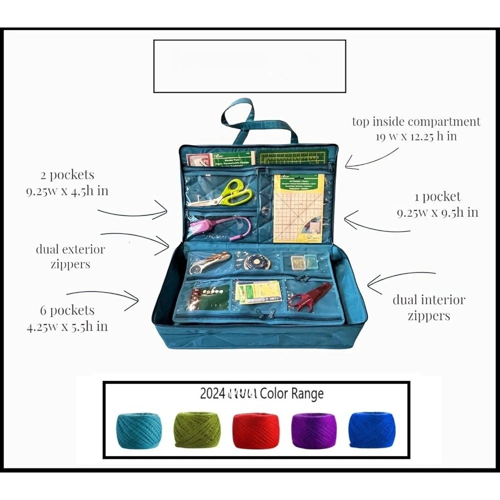 Carry All Organizer Tote For Craft Storage With 20 Pockets