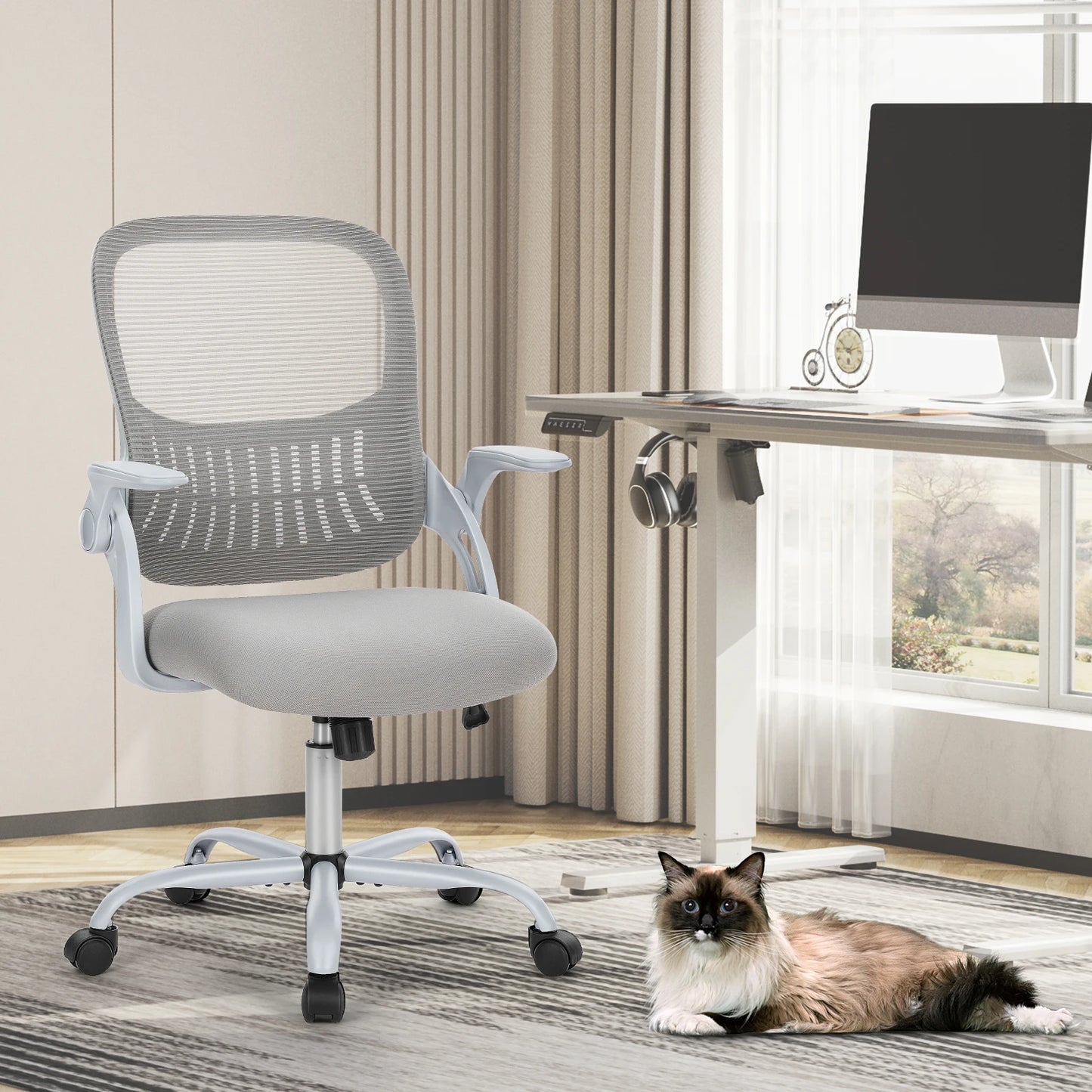 JHK Ergonomic Mesh Back Office Chair With Adjustable Height