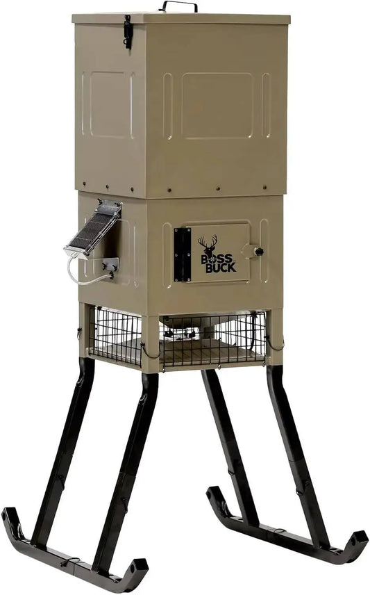 Boss Buck Stand And Fill Sled Feeder With Diverter Plate