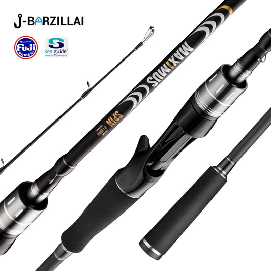 J Barzilla Maximus Carbon Lure Fishing Rod Spinning
