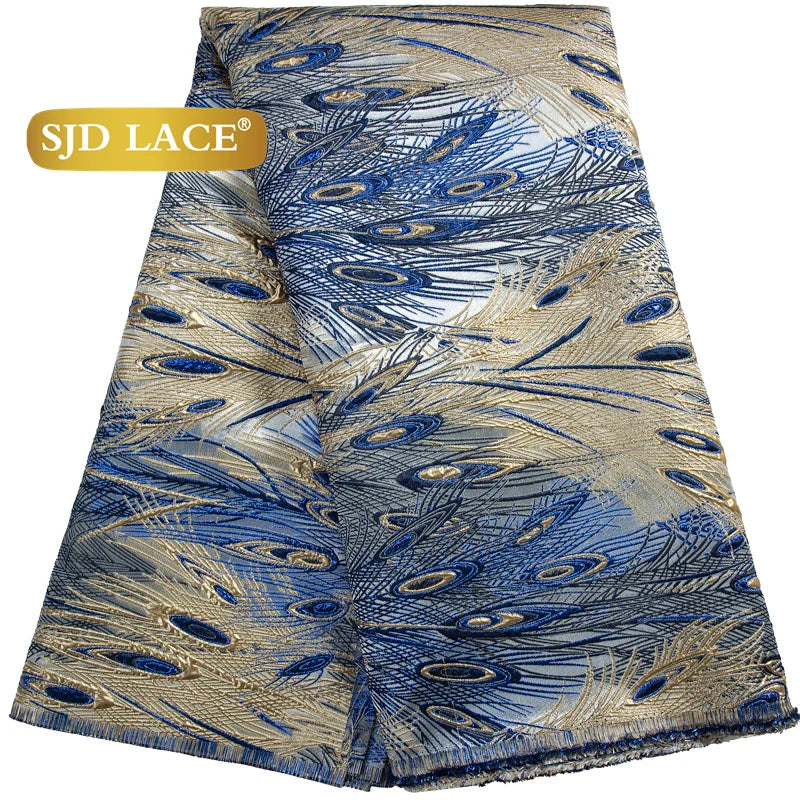SJD African Lace Fabric High Quality Jacquard for Dresses