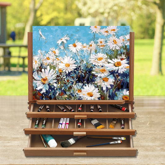 Hign-concerned Multi-Function Storage Box Easel Drawers