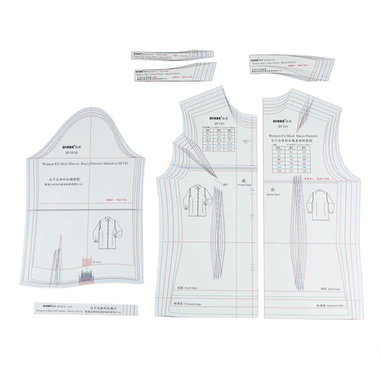 SmartBao Women's Shirt Pattern Ruler for Sewing Design