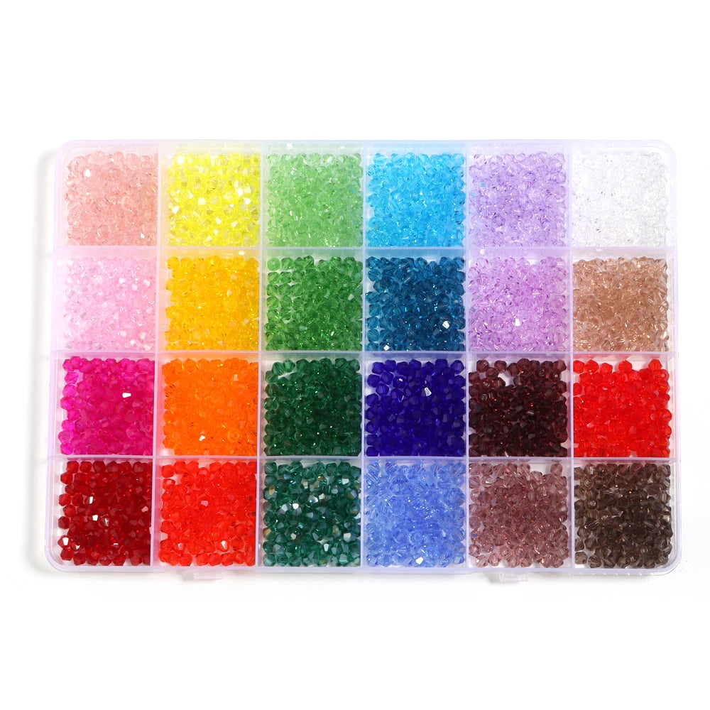Choice Crystal Beads Bicone Faceted Glass Beads Jewelry