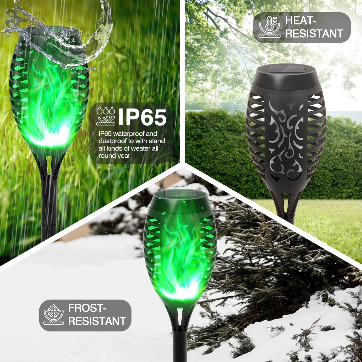Frolic And Grow Solar Flame Light Outdoor LED Torch