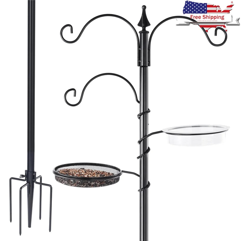 XMSJ Bird Feeding Station Kit 5 Prong Base Adjustable Hooks