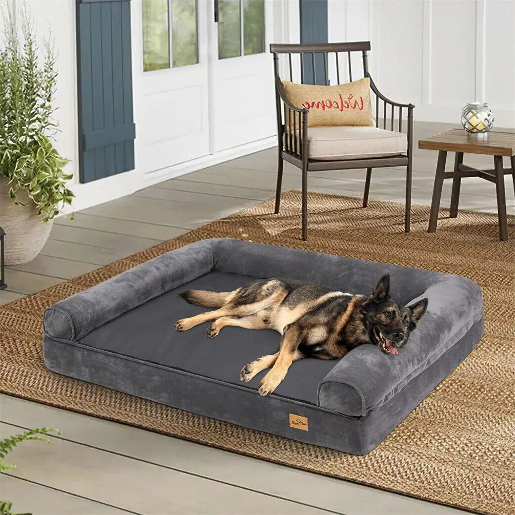 BINGOPAWCN Orthopedic Dog Bed Removable Cover Soft Foam