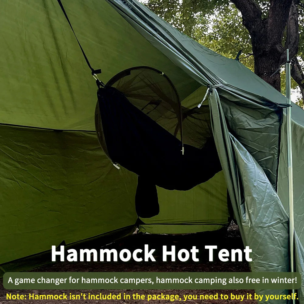 Building Hammock Hot Tent With Stove Jack And Snow Skirt
