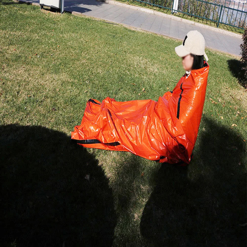 ALLOYSEED Emergency Blanket Portable Thermal Sleeping Bag Set