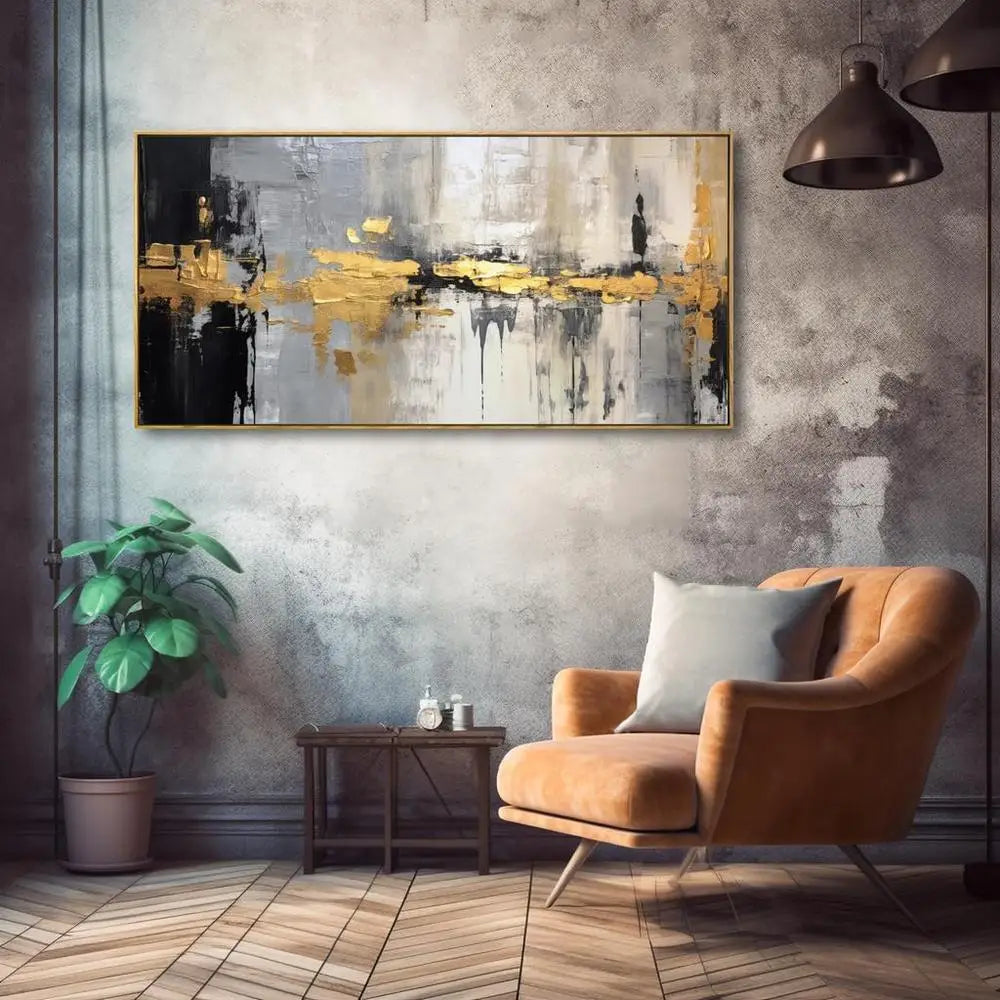 XMSJ Abstract Wall Art Canvas Modern Decor Line Art