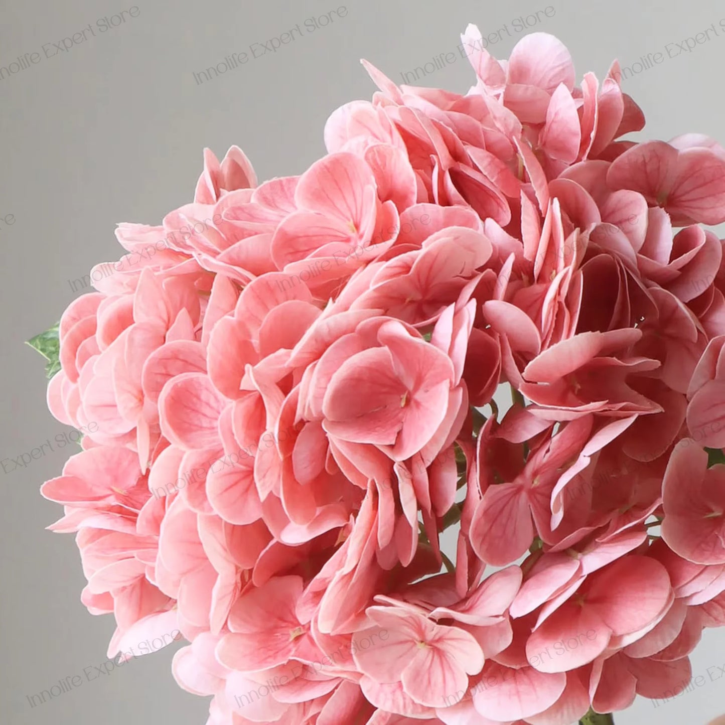 2 to 8 Pieces Artificial Hydrangeas 21 Inch Real Touch Latex Faux Hydrangea for Party Wedding Home Decor Outdoor Bouquet