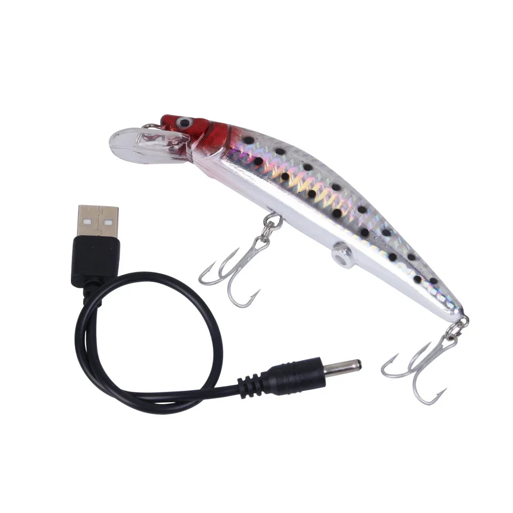 FZCSPEED USB Rechargeable LED Vibrating Fishing Lure