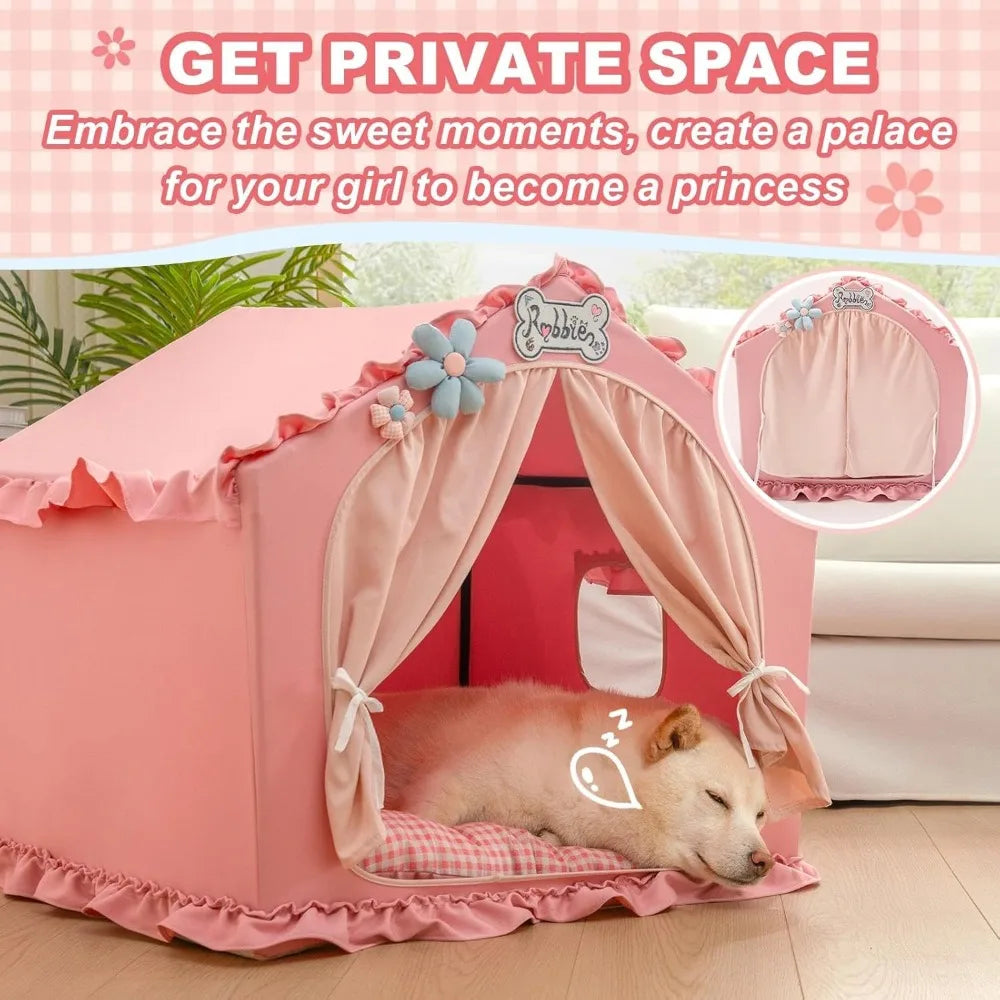 Hign-concerned Indoor Dog Tent Bed With Frame Shelter