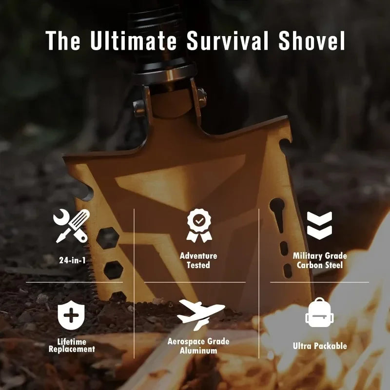 Sahara Sailor Survival Axe and Camping Folding Shovel Combo