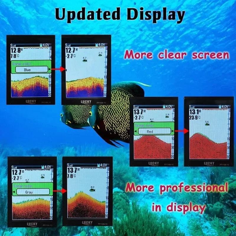 Portable Fish Finder Handheld Sonar Sensor for Fishing