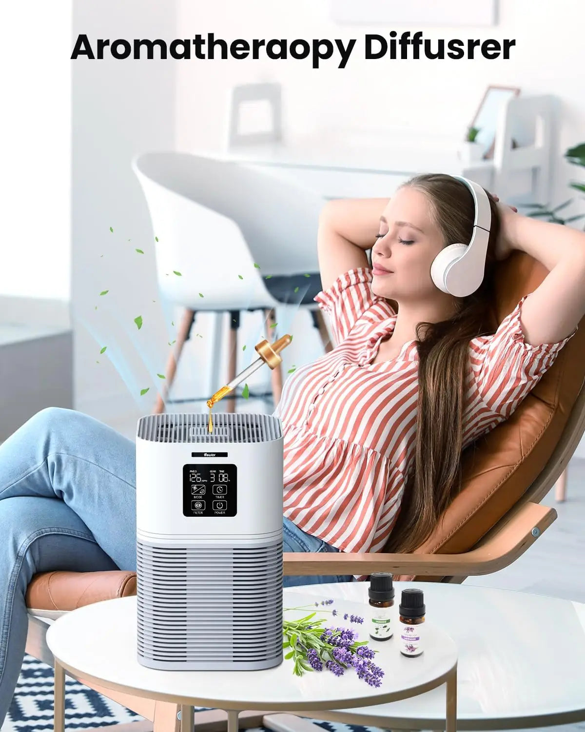Kinsei Beauty 2 in 1 Air Purifier Aromatherapy Diffuser