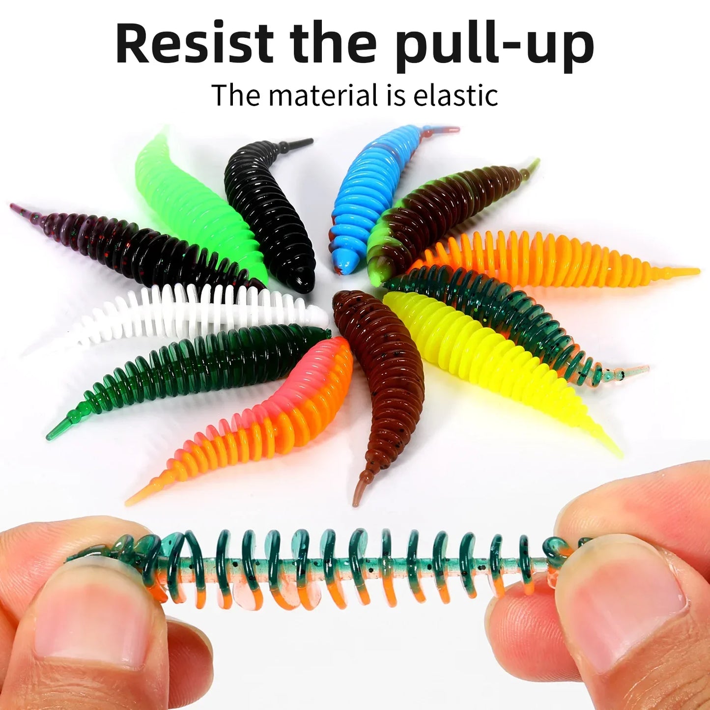 Frolic And Grow Sougayilang Tiny Worm Bait 20pcs Soft Lure