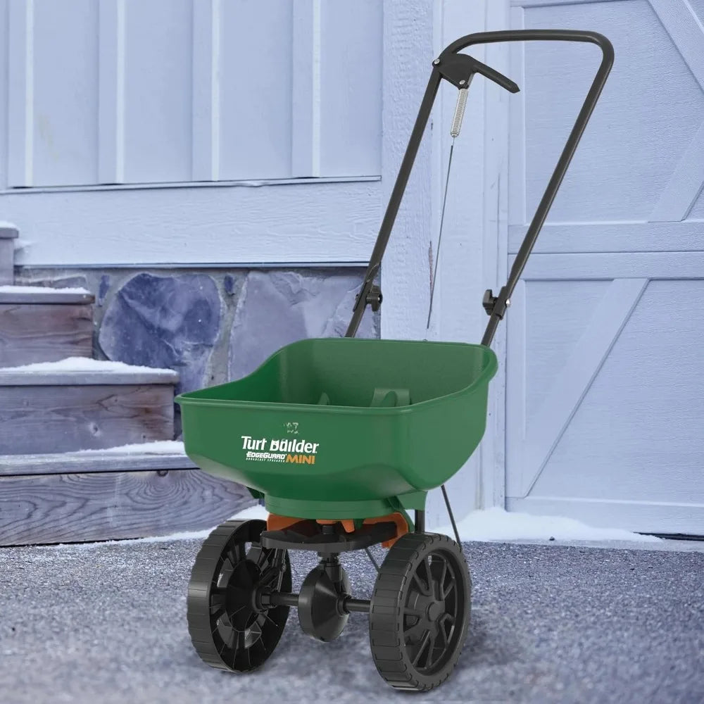 Turf Builder EdgeGuard Mini Broadcast Spreader for Lawn Care