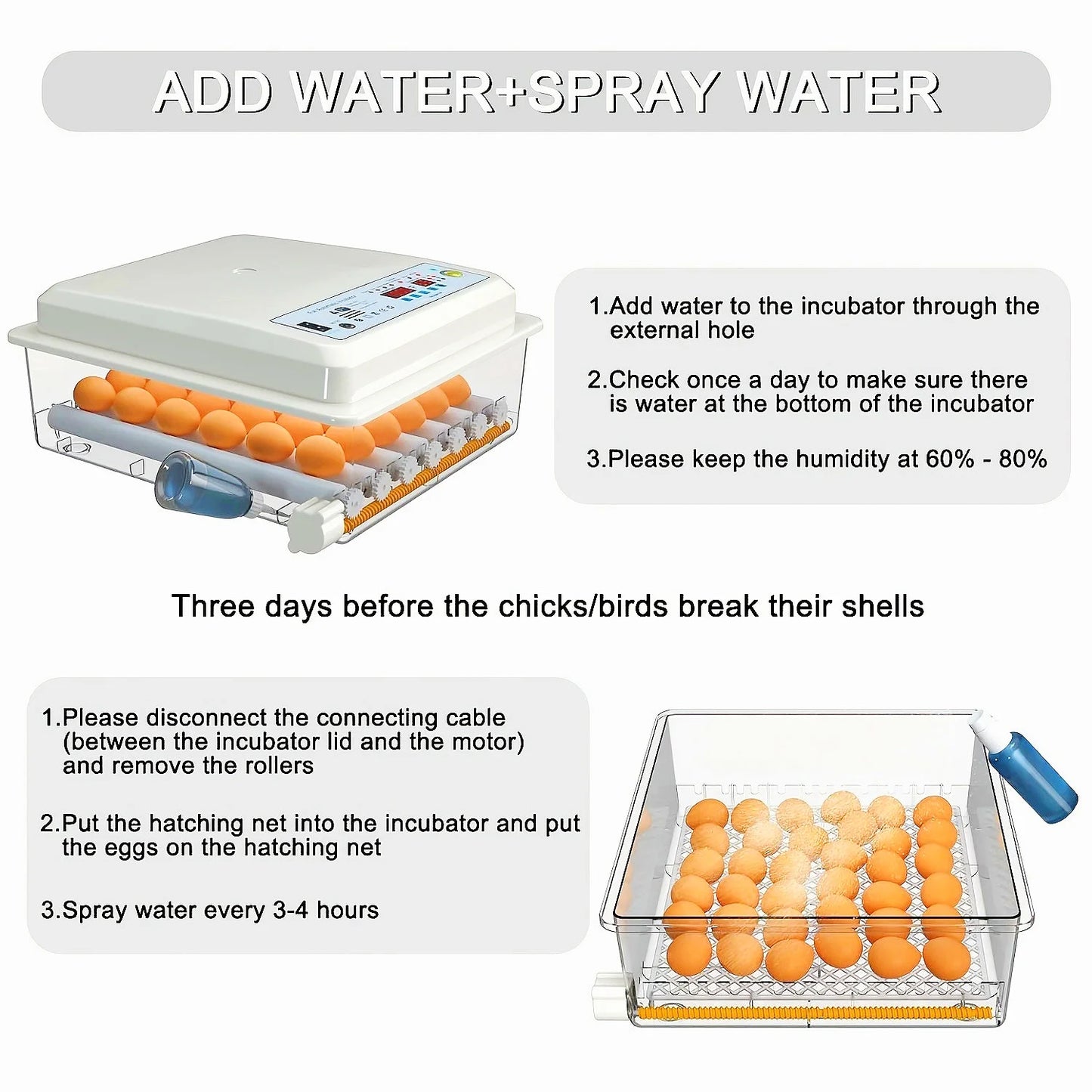 Haocheng Automatic Egg Turning Humidity Control Incubator