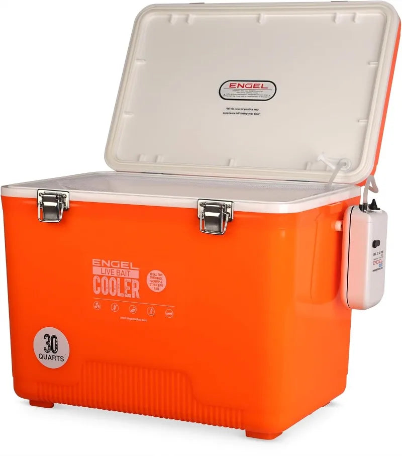 Engel Live Bait Cooler Box with Aerator for Fishing