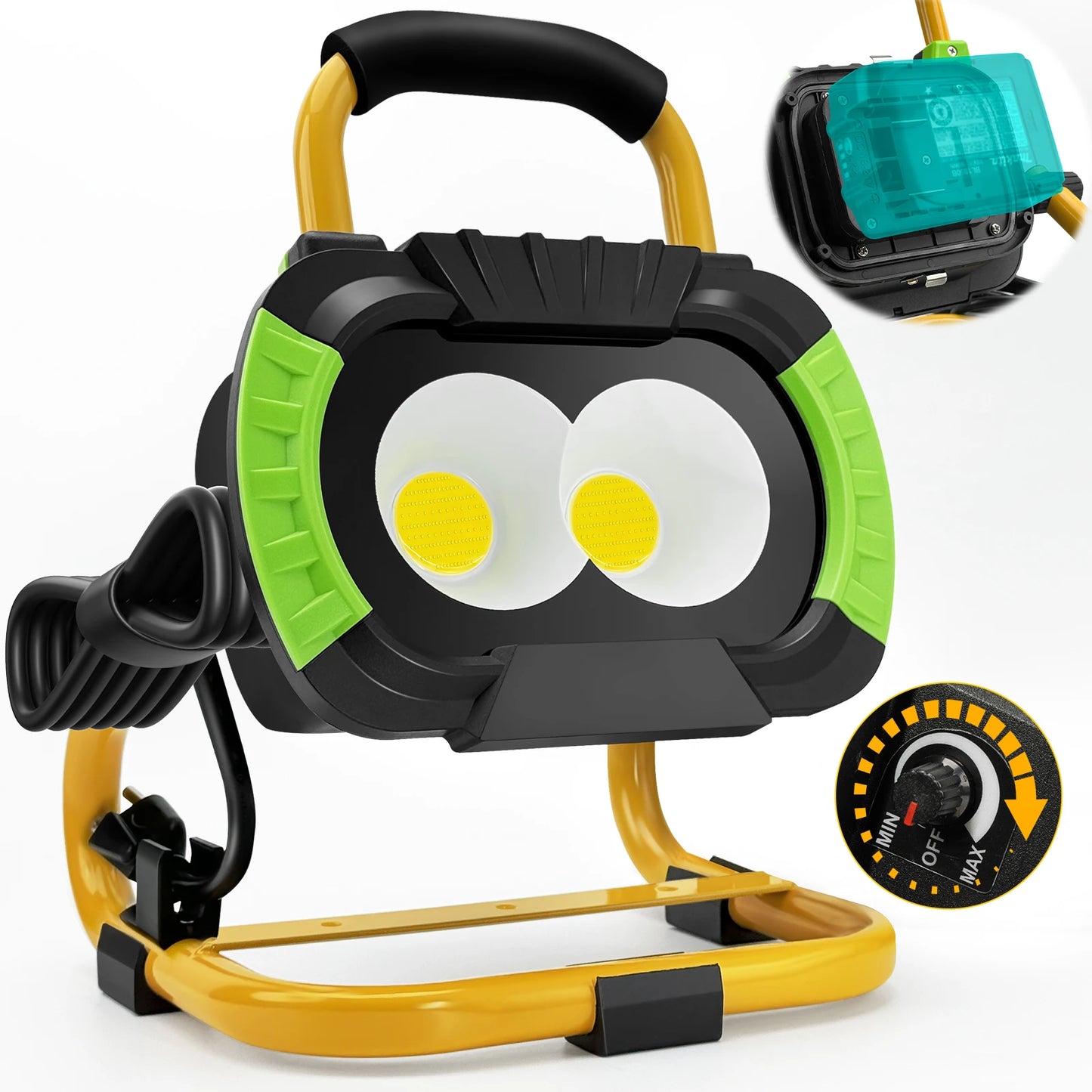 Bulb 50W Hybrid LED Work Light Compatible Makita Battery