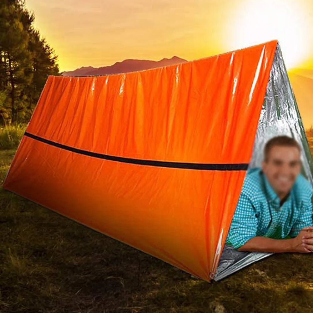 ALLOYSEED Emergency Blanket Portable Thermal Sleeping Bag Set