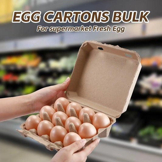 XMSJH Egg Carton 100 Pack 12 Count Vintage Recycled Paper