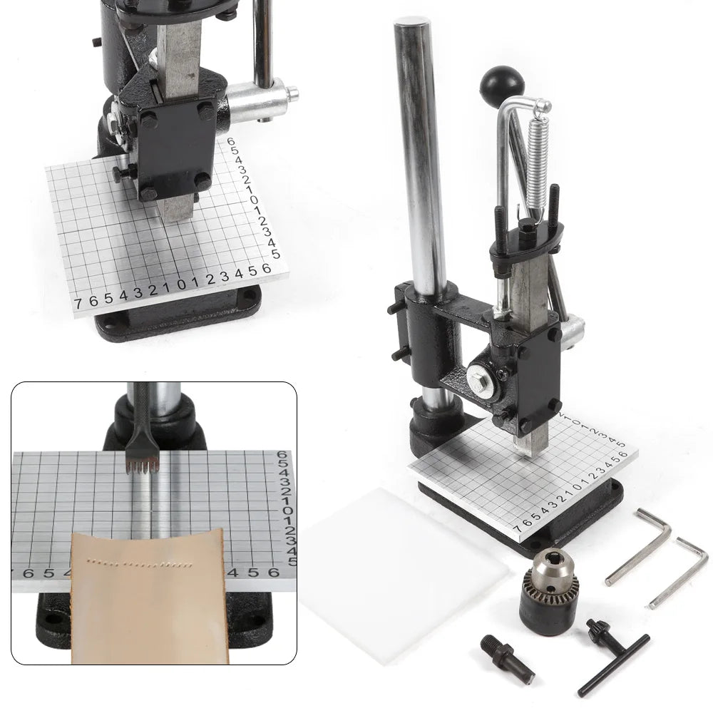 Leather Craft Imprinting Machine Manual Embossing and Punching Tool