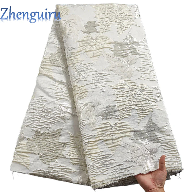 French Brocade Lace Fabric for Bridal Gowns