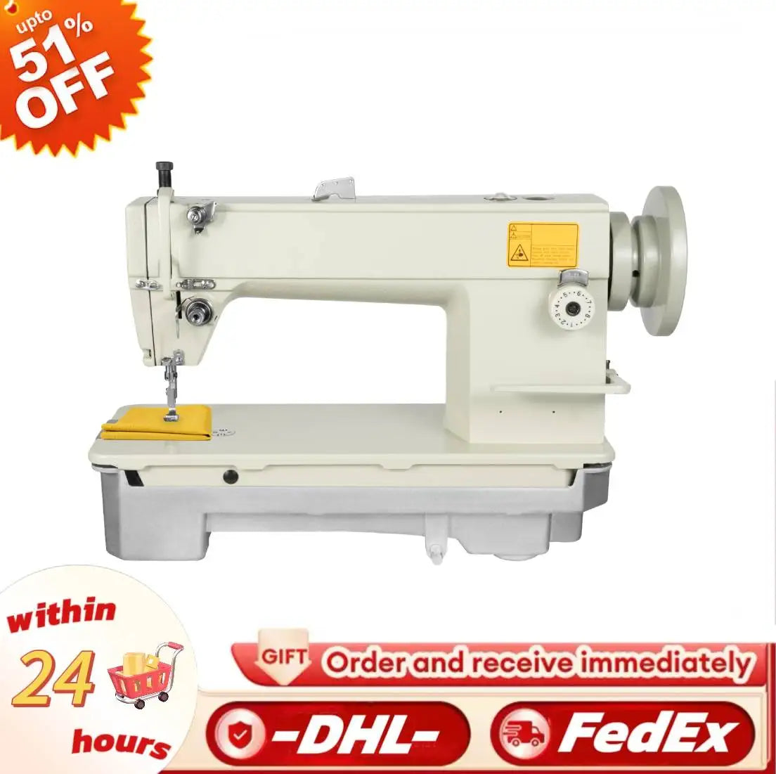 Heavy Duty Industrial Sewing Machine 3000 Stitch Per Minute