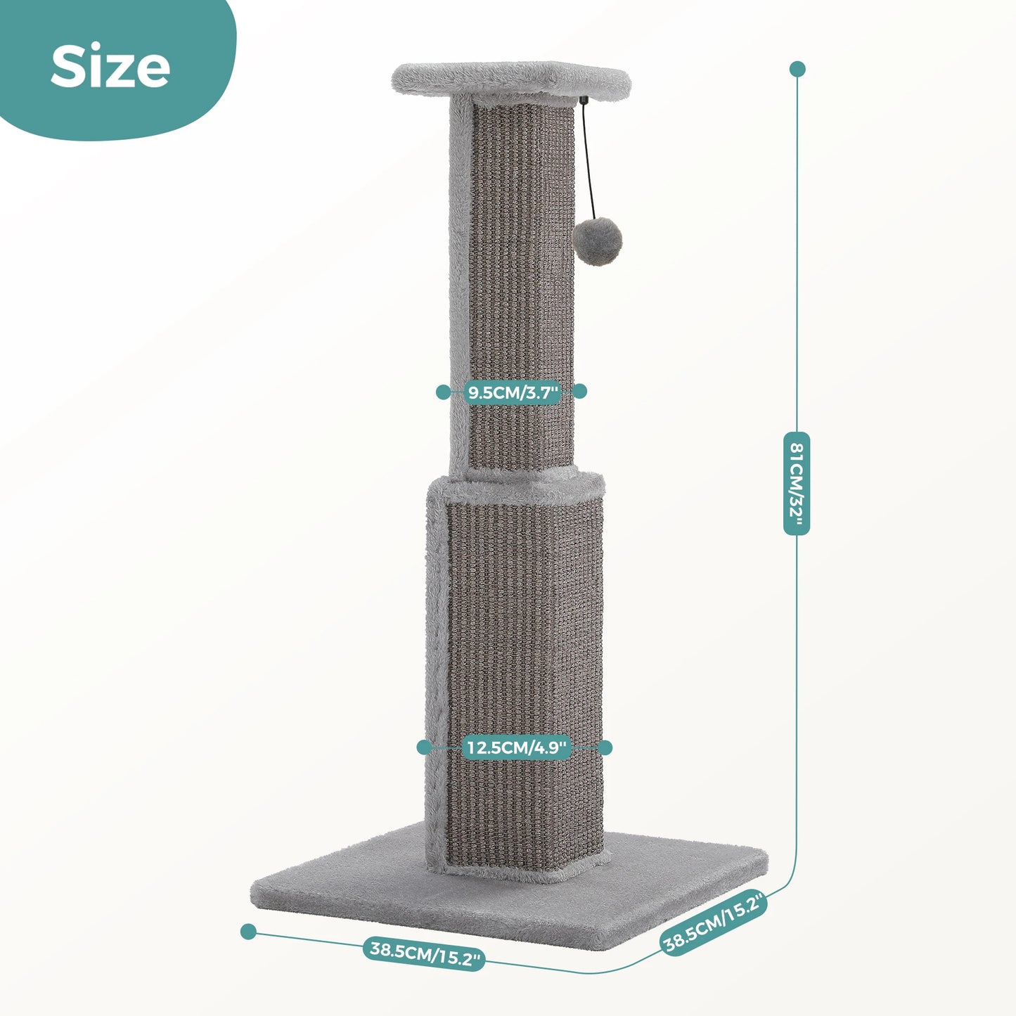 PAWZ Road Cat Scratching Post Ultimate Sisal Scratcher Toy