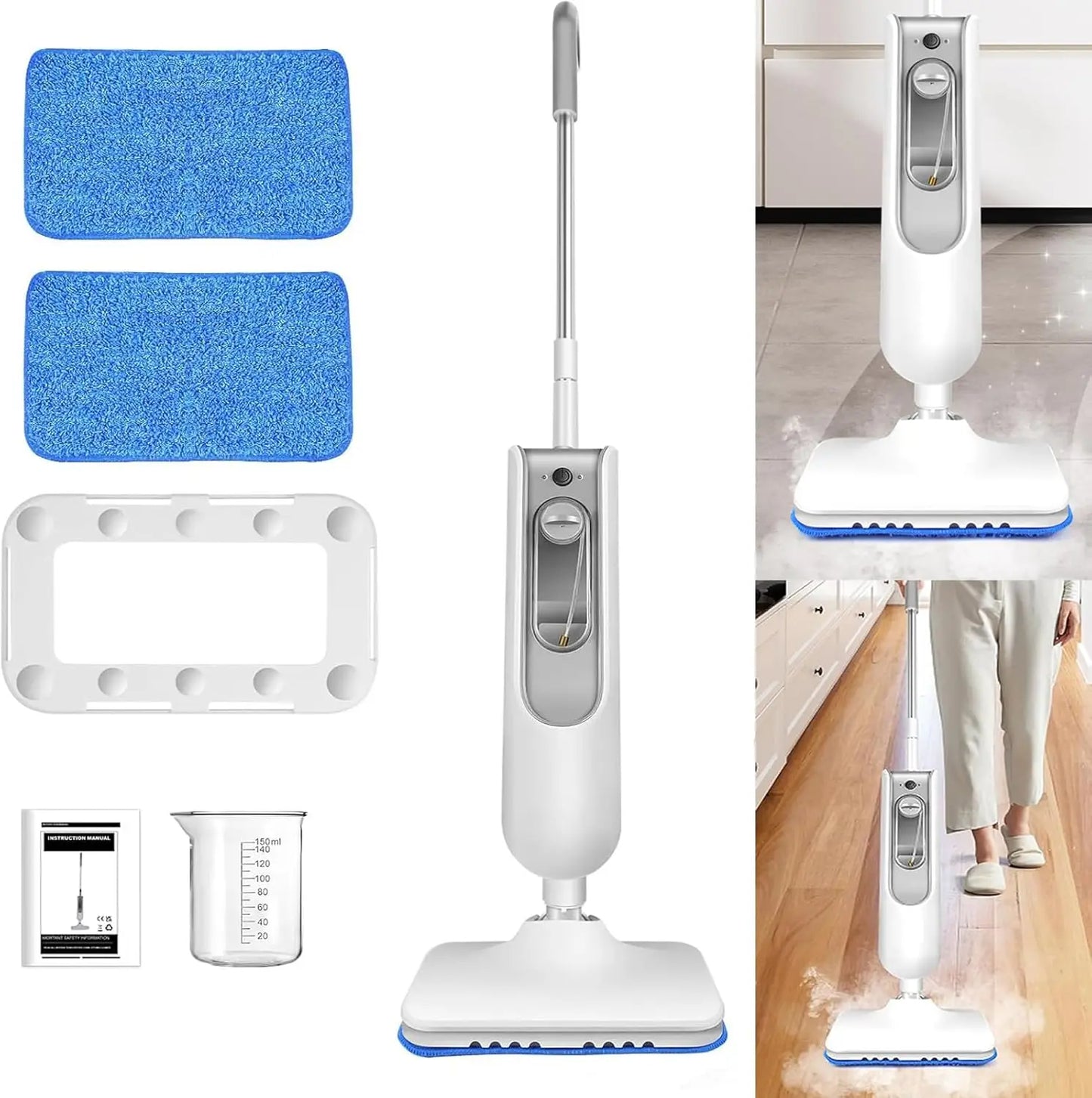 DayPlus Steam Mop 1500W Two Speed Floor Cleaner Tile