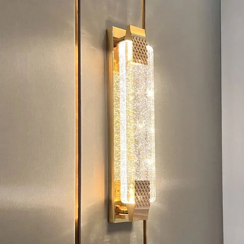 Enerlord Modern Luxury Rectangular Bubble Wall Lamp
