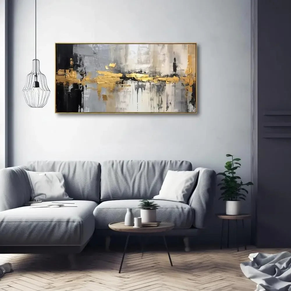 XMSJ Abstract Wall Art Canvas Modern Decor Line Art