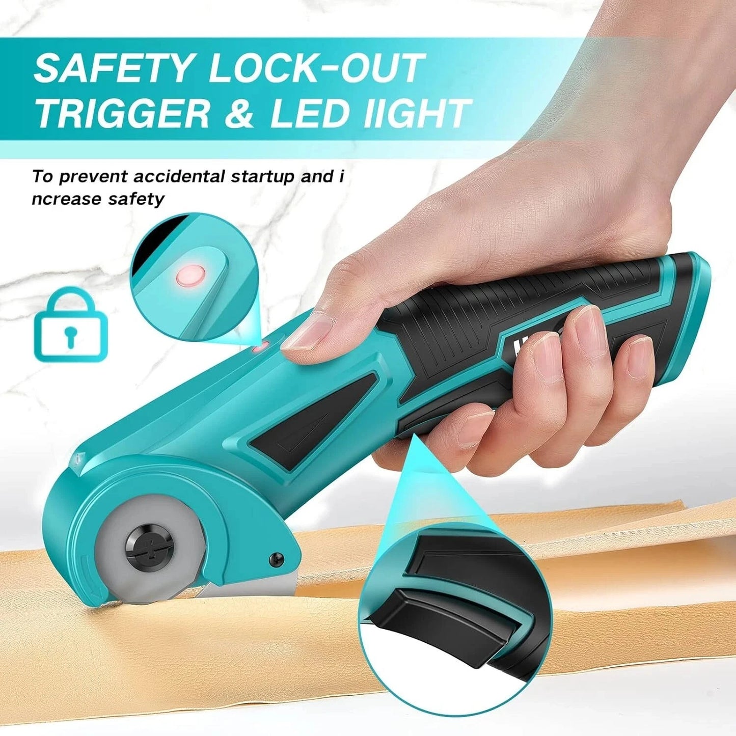 Hignconcerned Cordless Scissors Rotary Cutter Cardboard