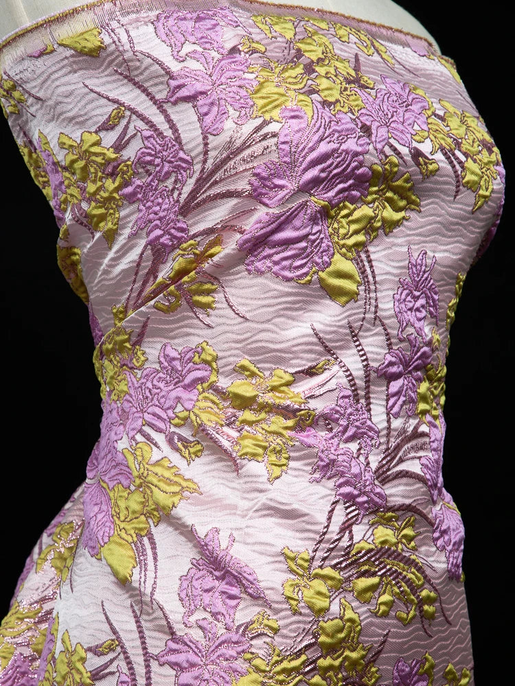 African Brocade Lace Fabric for Sewing Party Dresses