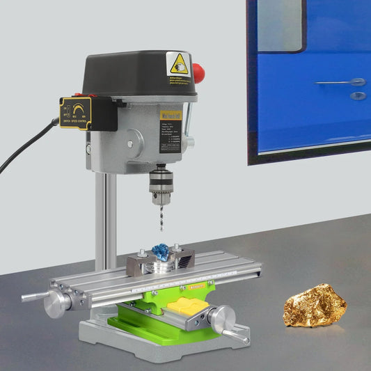 CNC Mini Benchtop Drill Press 340W 3 Speeds Metal Wood