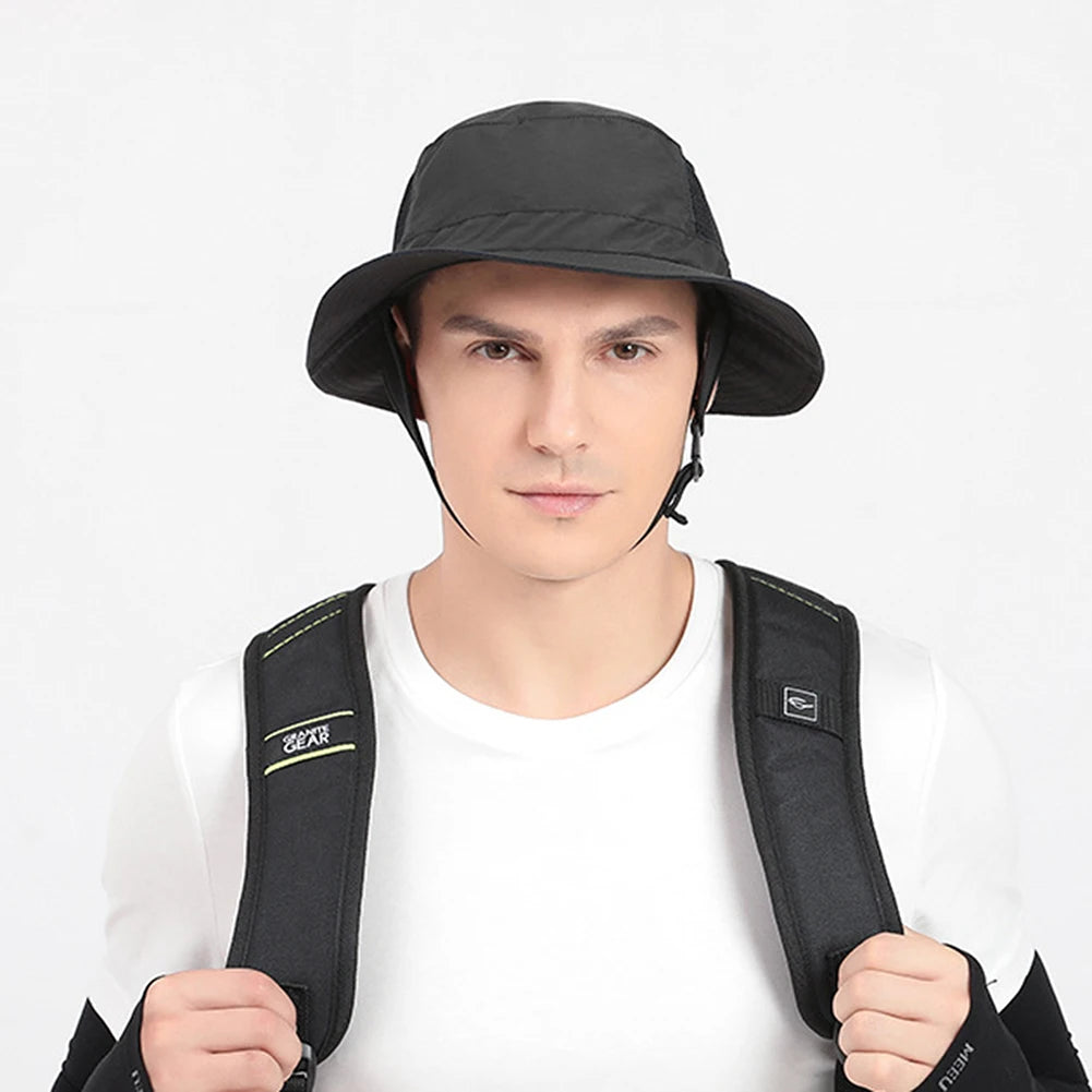 CN Beach Surf Cap Adjustable Breathable Sun Hat for Outdoor