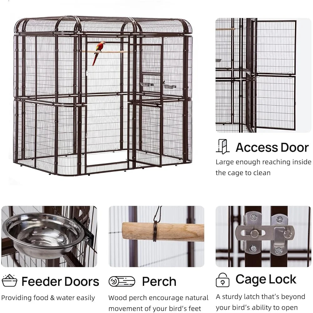 Large Bird Cage – Spacious Durable Iron Design