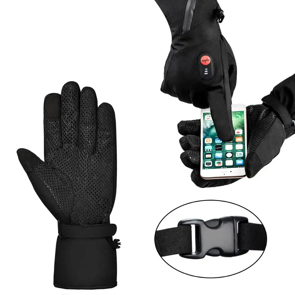 Savior Heat Heated Winter Gloves For Skiing And Motorcycle