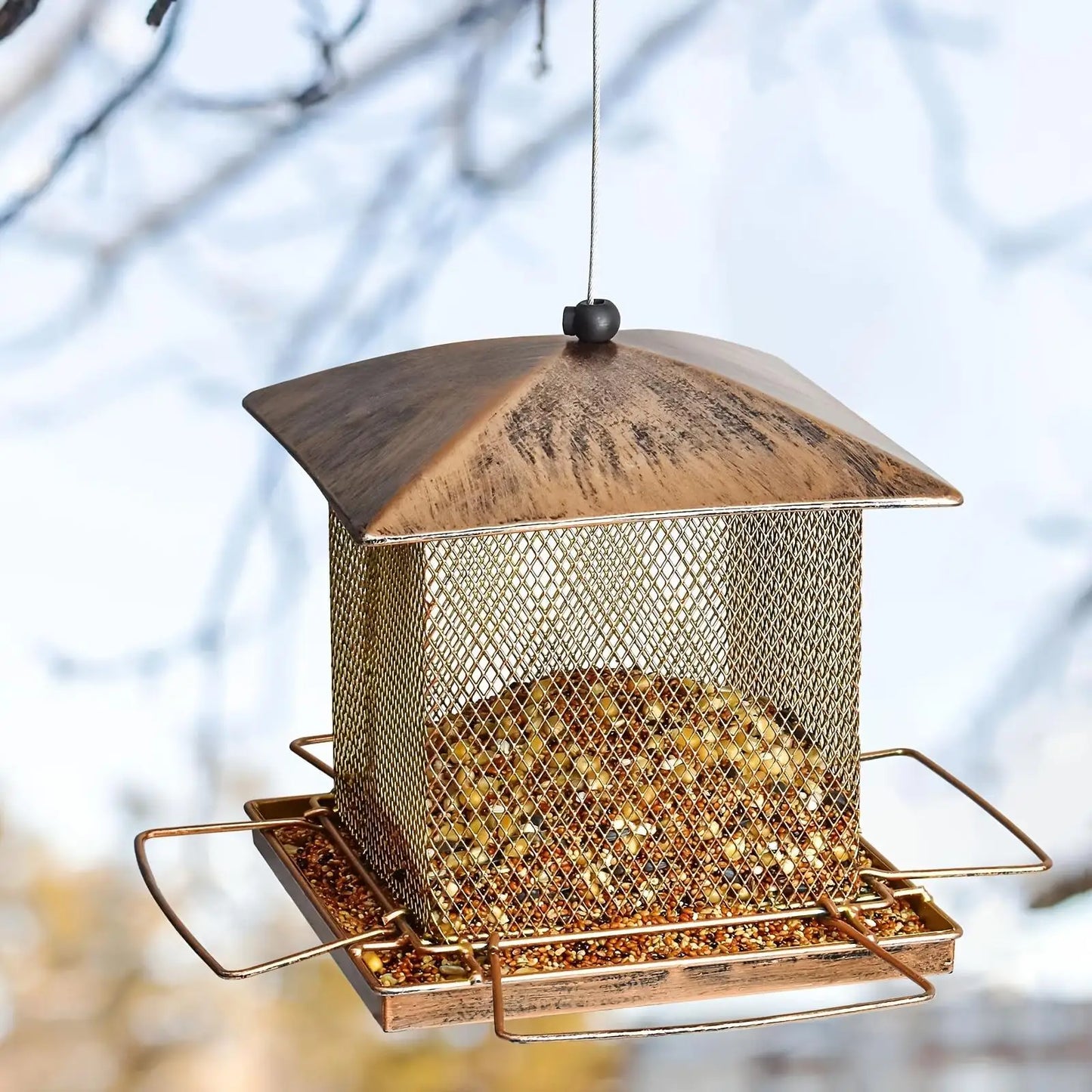 Hign Concerned Outdoor Heavy Duty Anti Squirrel Bird Feeder