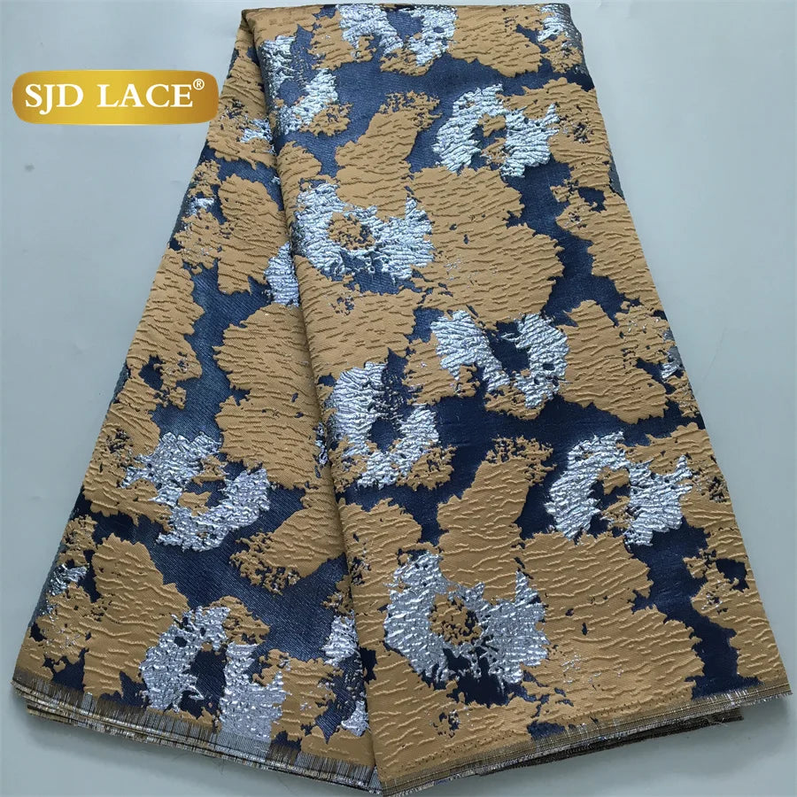 SJD African Lace Fabric High Quality Jacquard for Dresses