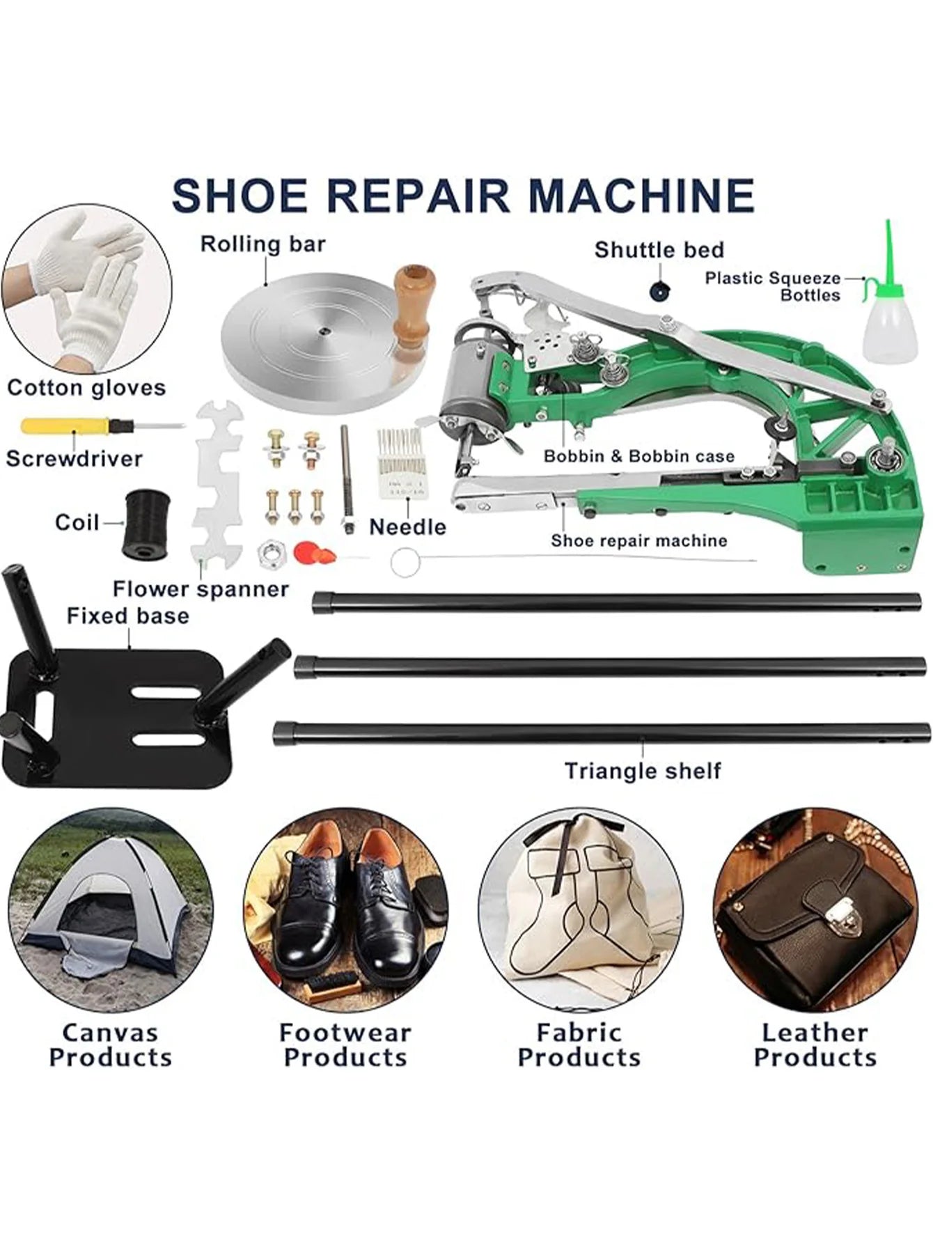 Heavy Duty Leather Sewing Machine for Shoe Repair and Mending