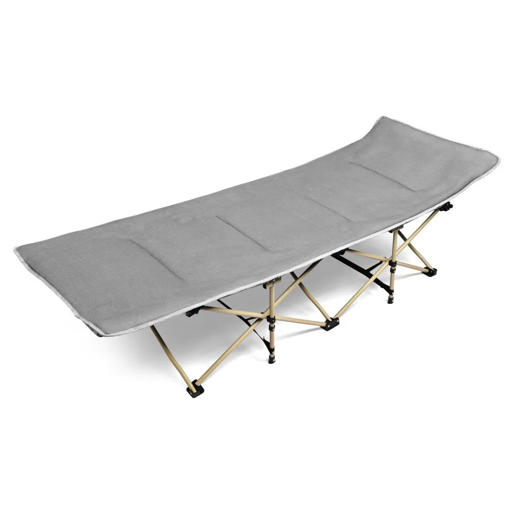 DUTRIEUX Folding Camping Cot Bed Portable Outdoor Furniture