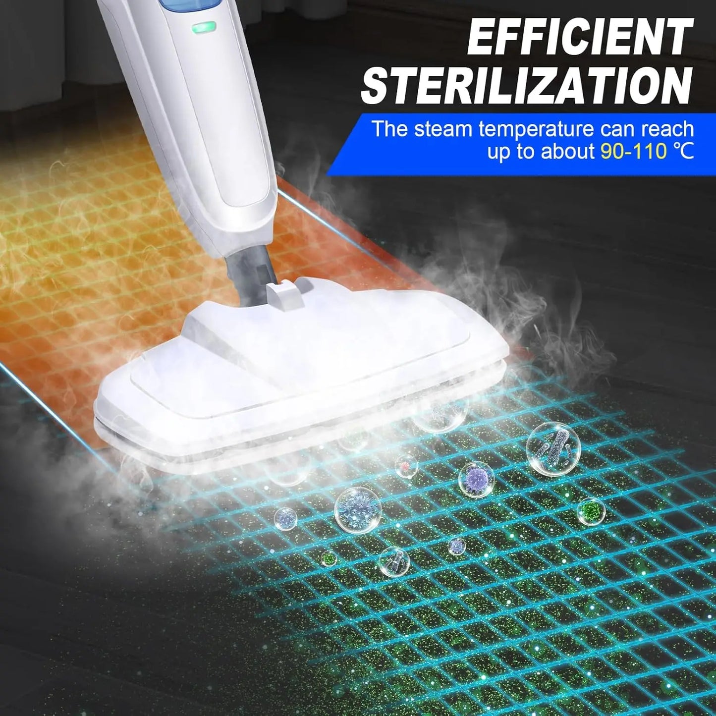 DayPlus Steam Mop 1500W Two Speed Floor Cleaner Tile