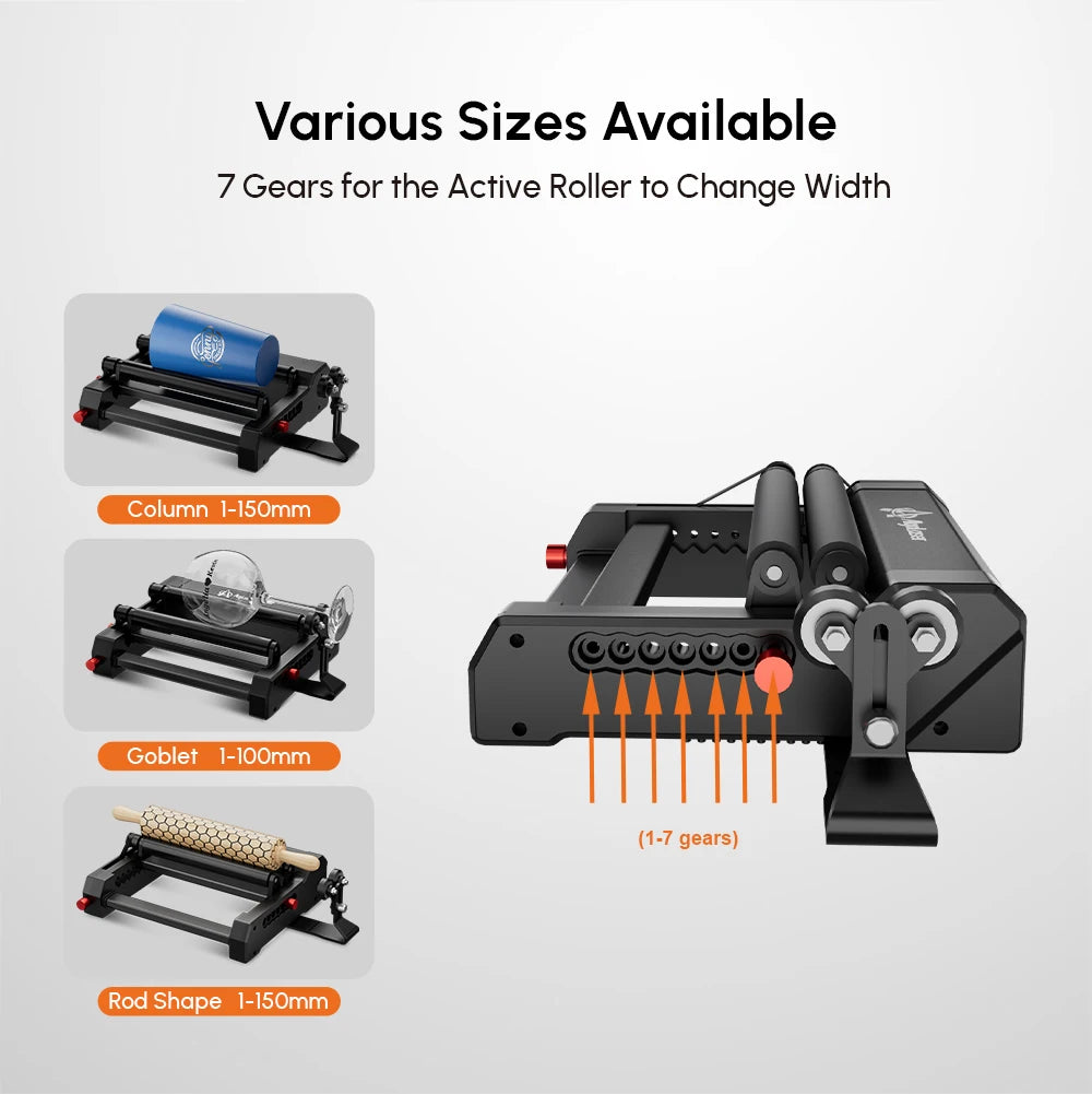 AlgoLaser ThreeInOne 360 Degree Rotary Engraving Platform